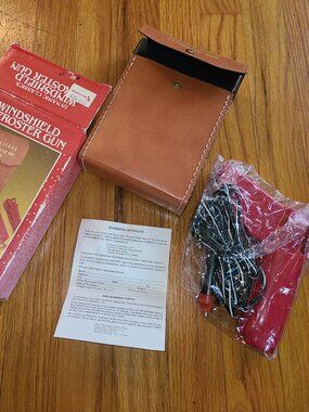 VTG 6-Volt QUICKEE Windshield DEFROSTER GUN & Leather Case NEW in Box